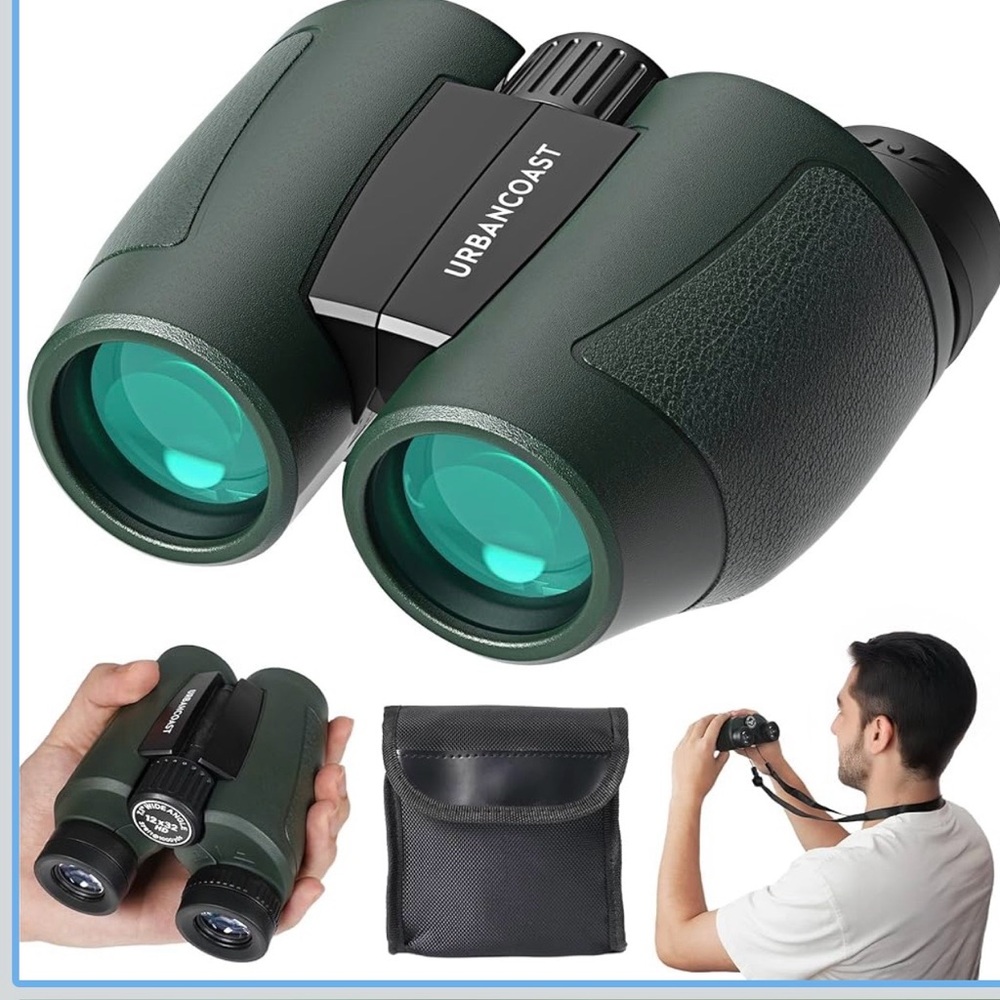 URBANCOAST 12x32 Compact Binoculars – Lightweight & Portable